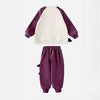 Purple Croc Pocket Fleece Winter Tracksuit
