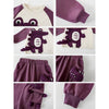 Purple Croc Pocket Fleece Winter Tracksuit