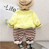 Yellow & Brown Pocket Bear Fleece Winter Tracksuit