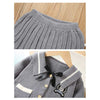 Grey Crest Top & Skirt Set