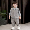 3 Pcs Set | Grey Zig Zag Textured Vest, Shirt & Pants