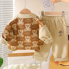 3 Pcs Set | Happy Little Bear Jacket, T-Shirt & Pants Set