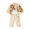 3 Pcs Set | Happy Little Bear Jacket, T-Shirt & Pants Set