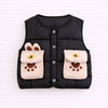3 Pcs Winter Set | Black Puffer Sleevless Jacket, Hoodie & Pants