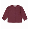 3 Pcs Set | Crochet Cardigan Vest, Maroon Shirt & Navy Frill Pants Partywear