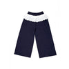 3 Pcs Set | Crochet Cardigan Vest, Maroon Shirt & Navy Frill Pants Partywear