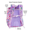 Purple 2D Pop Unicorn Garden School Backpack