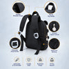 Black & Red Panda Tiny Toddlers Backpack with Removable Soft Toy for nursery and Playgroup