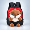 Red & Black Squirrel Tiny Toddlers Backpack with Removable Soft Toy for nursery and Playgroup