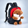 Red & Black Squirrel Tiny Toddlers Backpack with Removable Soft Toy for nursery and Playgroup