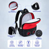 Red & Black Squirrel Tiny Toddlers Backpack with Removable Soft Toy for nursery and Playgroup