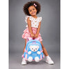 Blue & White Teddy Tiny Toddlers Backpack with Removable Soft Toy for nursery and Playgroup