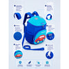 Cobalt Blue & Red Car Soft Neoprene Backpack for Toddlers & Kids, 3yrs to 5yrs