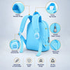 Blue & Yellow Squirrel Tiny Toddlers Backpack with Removable Soft Toy for nursery and Playgroup