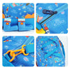 Blue 3D Dino Legs Theme Duffle Bag