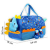 Blue 3D Dino Legs Theme Duffle Bag