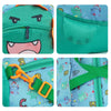 Green Happy Monster Theme Duffle Bag