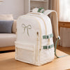 Ivory Bow Multi-Pocket School Backpack