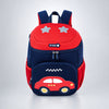 Navy & Red Car Soft Neoprene Backpack for Toddlers & Kids, 3yrs to 5yrs