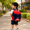 Navy & Red Car Soft Neoprene Backpack for Toddlers & Kids, 3yrs to 5yrs