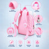 Pink & Blue Bunny Tiny Toddlers Backpack with Removable Soft Toy for nursery and Playgroup