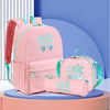 3Pcs Pink Cool Glasses Matching Backpack, Lunch Bag & Stationery Pouch