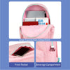 3Pcs Pink Cool Glasses Matching Backpack, Lunch Bag & Stationery Pouch