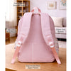 Pink Dog Print 2 Pcs Combo Set - Matching Backpack & Tote-Style Bag with Detachable Pouch