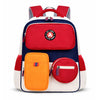 Red & Orange 3 Different Pocket Style Backpack