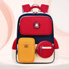 Red & Orange 3 Different Pocket Style Backpack