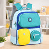 Teal & Yellow 3 Different Pocket Style Backpack