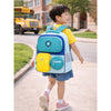 Teal & Yellow 3 Different Pocket Style Backpack