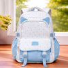 White & Blue Star Print, Ear Detailed School Backpack