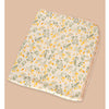 Yellow Flower Muslin Cotton Blanket With 2 Matching Napkins