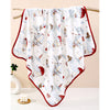 Red Hot Air Baloon Wrapper Blanket With Hood