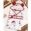 Red Hot Air Baloon Wrapper Blanket With Hood