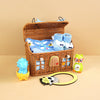15 Pcs Blue Blessed Home Cane Basket Newborn Gift Box