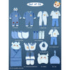 26Pcs Blue Baby Horn Newborn Gift Box
