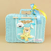 Twinkle Star Lullaby Teddy Baby Blue Cane Basket