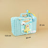 Twinkle Star Lullaby Teddy Baby Blue Cane Basket