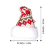 6 Pcs Red Knitted Snowflakes Themed Christmas Tree Ornaments