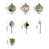 14 Pcs Champagne Gold & White Themed Christmas Balls Tree Hanging