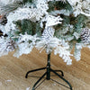 4.9 feet Flat Long Snowy Leaves Xmas Tree, 150 Cms with 400 Branch Tips