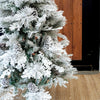 4.9 feet Flat Long Snowy Leaves Xmas Tree, 150 Cms with 400 Branch Tips