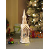 Single Tower Church With Holy Family Decor With Musical Glitter Water, Rotation & Light