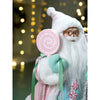 Pastel Candyland Self Standing Santa | 20 Inches