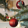 26 Pcs Broad Pointed Red White Themed Christmas Balls Tree Hanging