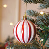 26 Pcs Broad Pointed Red White Themed Christmas Balls Tree Hanging