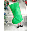 Glitter Legs Santa & Snowman Christmas Stockings | 2 Pcs