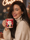 3D Happy Santa Ceramic Hot Chocolate and Coffee Christmas Mug